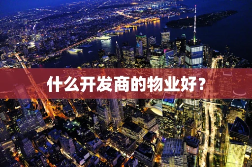 什么开发商的物业好？