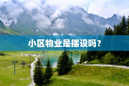 小区物业是摆设吗？