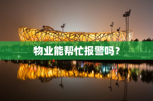 物业能帮忙报警吗？