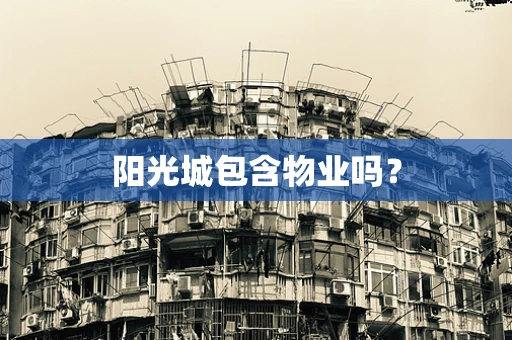 阳光城包含物业吗？