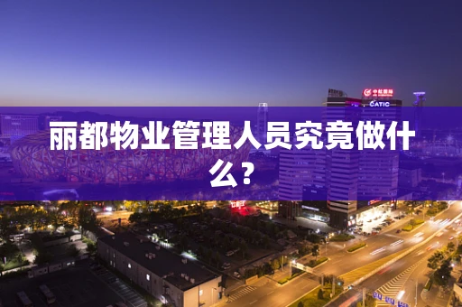 丽都物业管理人员究竟做什么？