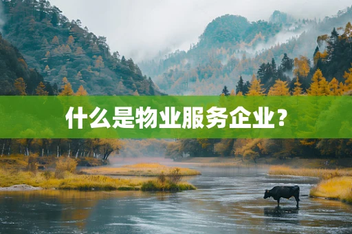 什么是物业服务企业？