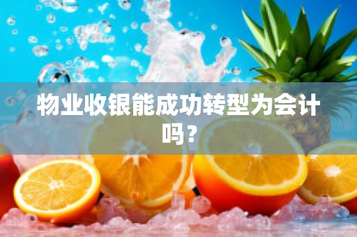 物业收银能成功转型为会计吗？