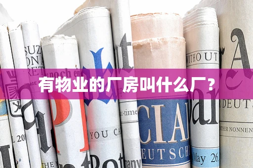 有物业的厂房叫什么厂？