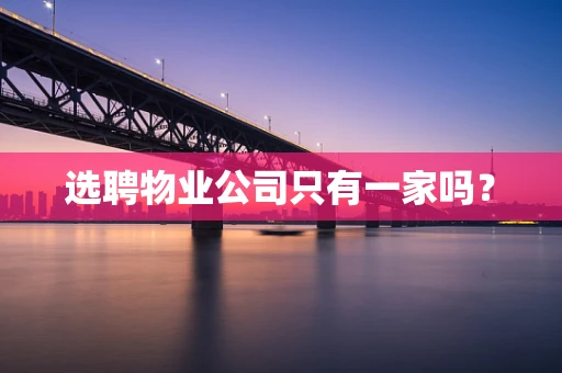 选聘物业公司只有一家吗？