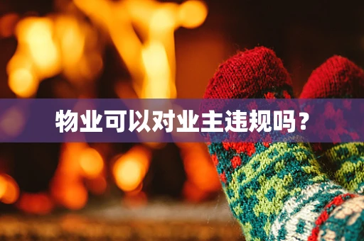 物业可以对业主违规吗？