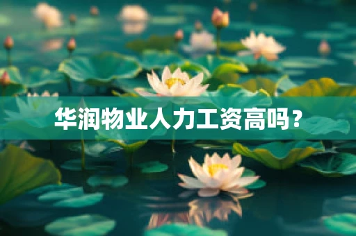 华润物业人力工资高吗？