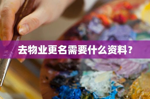 去物业更名需要什么资料？