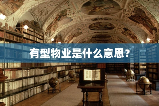 有型物业是什么意思？