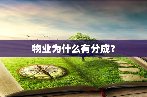 物业为什么有分成？