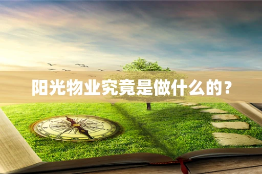 阳光物业究竟是做什么的？