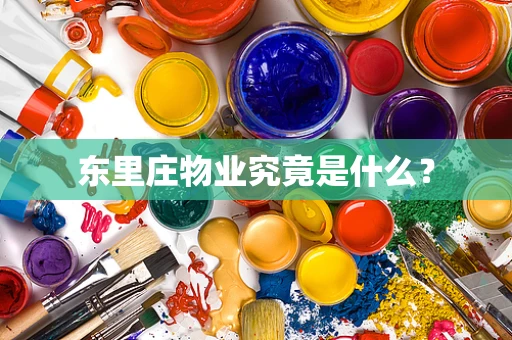 东里庄物业究竟是什么？
